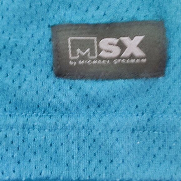MSX by Michael Strahan polo shirt men's size XXL teal lightweight short sleeve - Picture 6 of 11